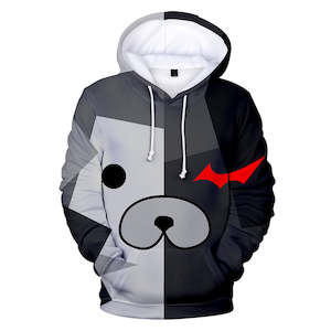 Hot Game Danganronpa Cartoon Cosplay Black Hoodie Pullover Sweatshirts Unisex Tr…