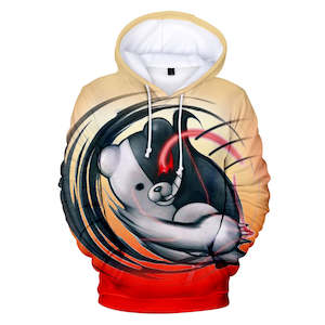 Hot Game Danganronpa Cartoon Cosplay Khaki Hoodie Pullover Sweatshirts Unisex Tr…