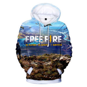 Hot Game Garena Free Fire Cosplay Hoodie Pullover Sweatshirts Unisex Tracksuit Jumper