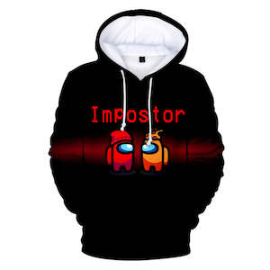 Among Us Game Hoodie 3D Print Long Sleeve Hoody Jumper Unisex for Kids and Adults