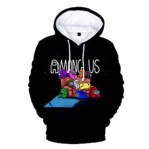 Among Us Game Hoodie 3D Print Long Sleeve Hoody Jumper Unisex for Kids and Adults