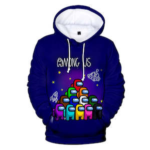 Among Us Game Hoodie 3D Print Long Sleeve Hoody Jumper Unisex for Kids and Adults