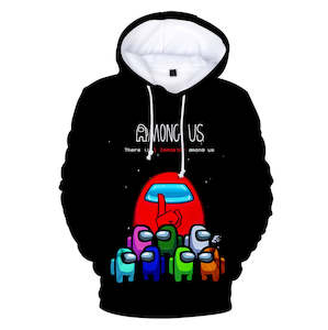 Among Us Game Hoodie 3D Print Long Sleeve Hoody Jumper Unisex for Kids and Adults