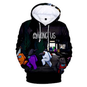 Among Us Game Hoodie 3D Print Long Sleeve Hoody Jumper Unisex for Kids and Adults