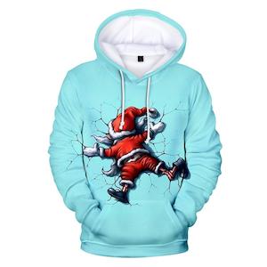 Christmas Santa Claus Casual Hoodies Sports Xmas 3D Graphic Streetwear Tracksuit…