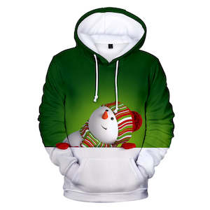 Christmas Snowman Casual Hoodies Sports Xmas 3D Graphic Streetwear Tracksuit Jum…