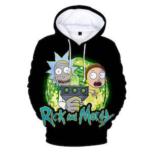 Hot Cartoon Rick and Morty 3D Print Cosplay Hoodie Pullover Sweatshirts Unisex T…