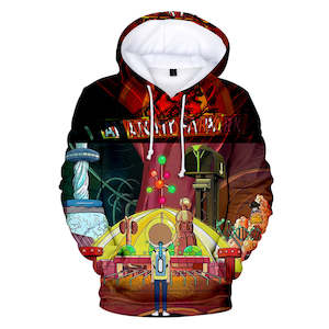 Hot Cartoon Rick and Morty 3D Print Cosplay Hoodie Pullover Sweatshirts Unisex T…