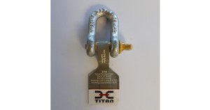 Marine accessory: Titan High Tensile Galvanised D Shackle - 5/16"