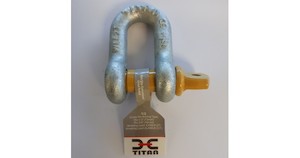 Titan High Tensile Galvanised D Shackle - 1/2"