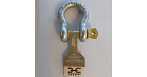 Titan High Tensile Galvanised Bow Shackle 3/8"