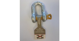 Titan High Tensile Galvanised D Shackle - 3/8"