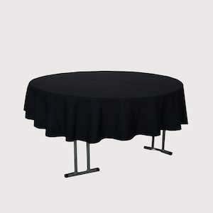 Tablecloth - Round 3m Black