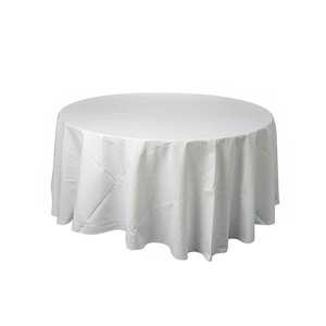 Marquee and tent hiring: Tablecloth - Round 3m White