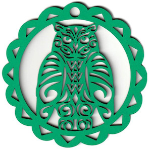 Owl Decoration Abstract Design