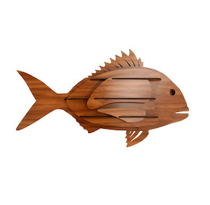 Snapper Trophy Head Abstract Design