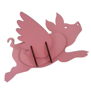 Flying Pig Abstract Design