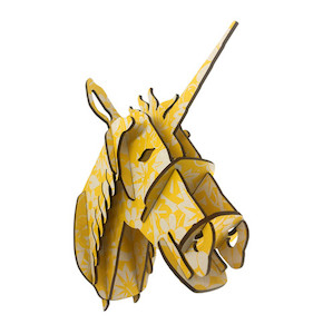 Unicorn Trophy Head Abstract Design