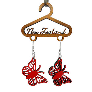 Butterfly Earrings Abstract Design