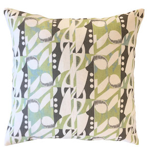 Deco Note Cushion Cover - Organic Linen Abstrax.on