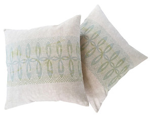 Fabrics textile: Pasifika Cushion Cover - Hemp/Organic Cotton Abstrax.on