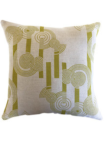 Concentric Circles Cushion Cover - Organic Linen Abstrax.on