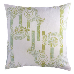 Concentric Circles Cushion Cover Hemp/Organic Cotton (mid-weight fabric) Abstrax.on