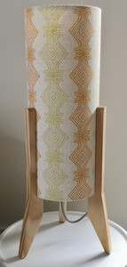 Whakapapa Small Lamp - Hemp/Organic Cotton/Pine Abstrax.on