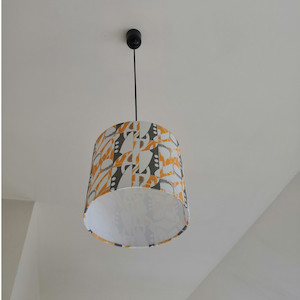 Deco Note Drum Lampshade - Hemp/Organic Cotton ∅25x23cm Abstrax.on