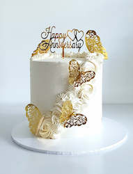 Add Gold Butterflies to your cake