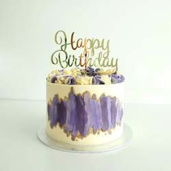 Palette Painted Buttercream Cake