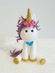 Fondant Unicorn Cake Topper