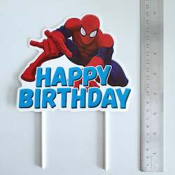 Spiderman Happy Birthday Cake Topper