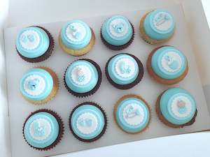 Cake: Themed Baby Shower Cupcakes