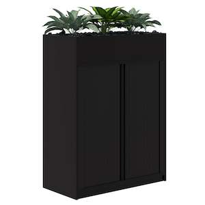 Furniture: Rapid Planter Tambour inc Artificial Plants