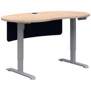 Duo II Electric Desk - Bean Shape inc Modesty