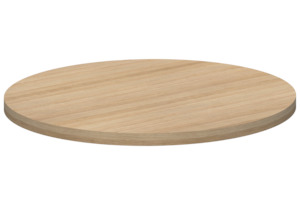 Furniture: Calculator-Round Top-Woodgrain