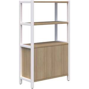 Grid 40 Storage / Open Display Wall - 4 Tier