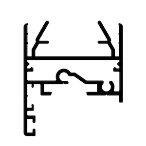 Duradoor Channel 44mm 4.3 metre length