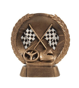 Racing Crossed Flags – Wreath Ace Engravers