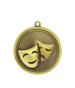 Drama - Gold Medal 4.5cm Dia Ace Engravers