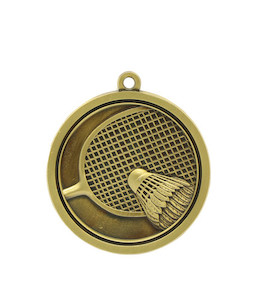 Badminton - Gold Medal 4.5cm Dia Ace Engravers