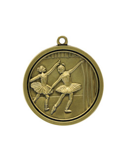 Ballet - Gold Medal 4.5cm Dia Ace Engravers