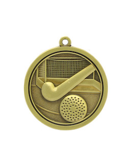 Hockey - Gold or Silver Medal 4.5cm Dia Ace Engravers