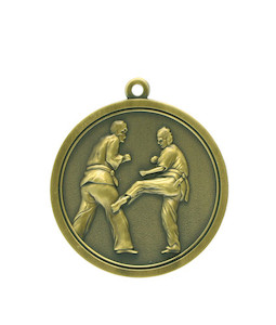 Karate/Martial Art - Gold Medal 4.5cm Dia Ace Engravers