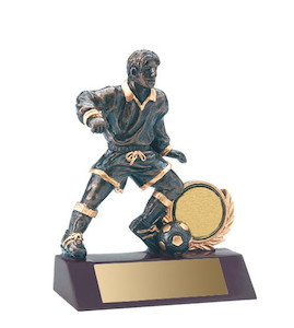 Engraving on metal (including laser) - except printing, process or photographic: Soccer Figurine Male Ace Engravers