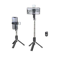 Bluetooth Selfie Stick with Tripod, LED Light