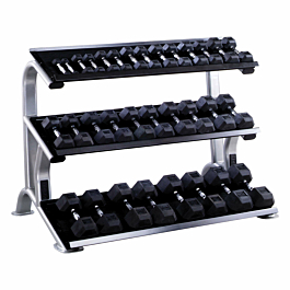 York 3 Tier Dumbbell Tray Rack