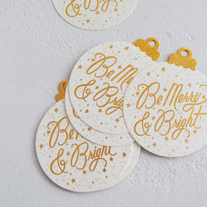 Gift Tags - Be Merry and Bright (set of 8)