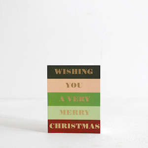 Furniture: Colour Bar Christmas Card